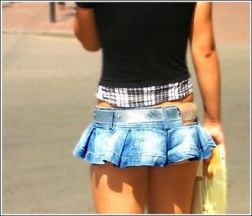 Girls lit up on the street