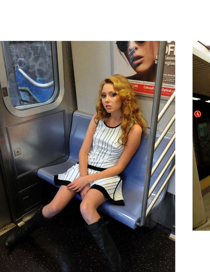 Beautiful women in the subway