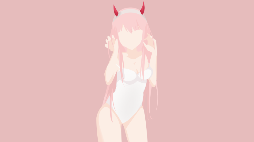 Minimalism anime pink