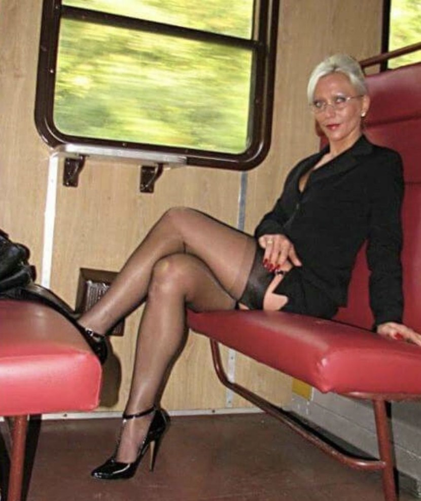 Bbw grandmother in stockings