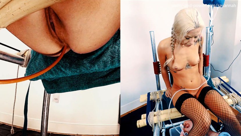 Anal perversions with an enema