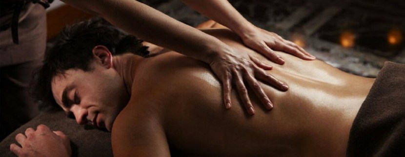 Sensual massage to a man