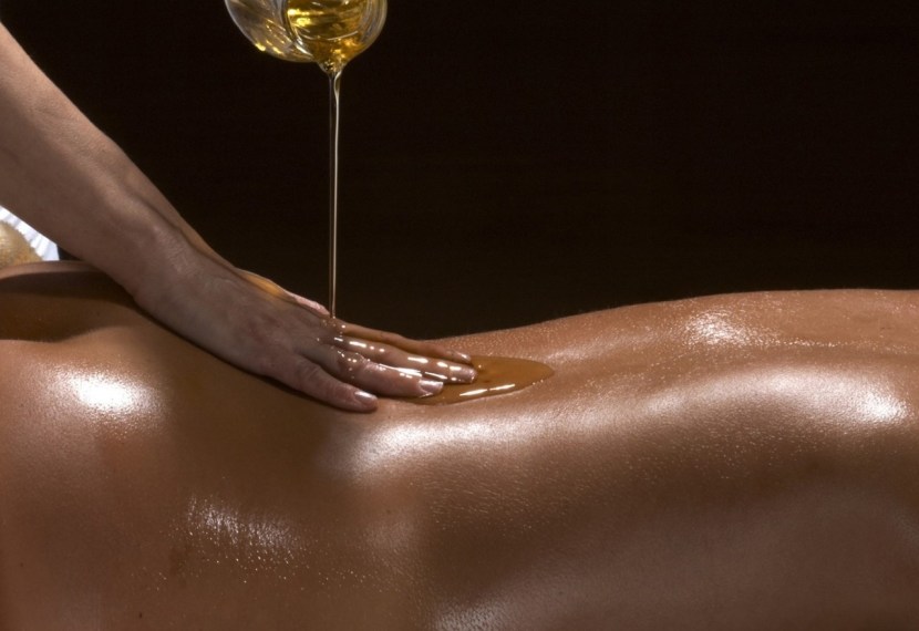 Intimate massage to a girl