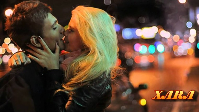 Girl blonde with a guy