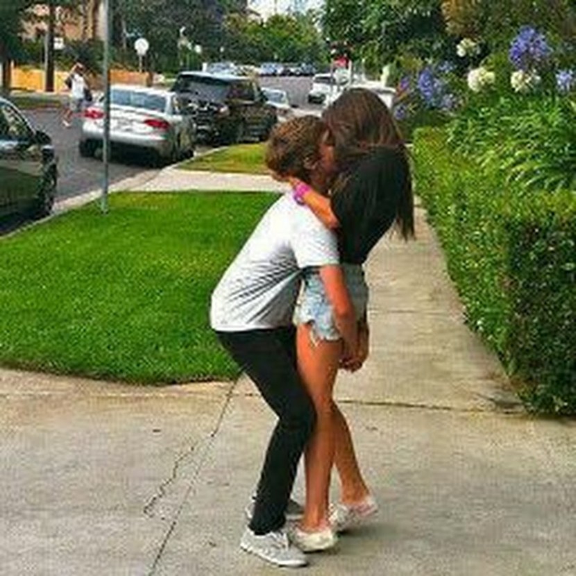 The guy and the girl are abnam