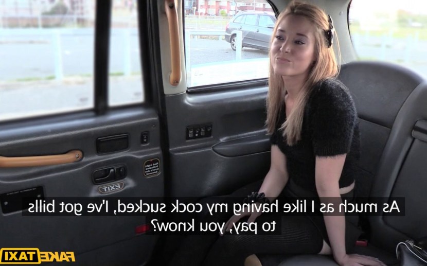 The girl paid for a taxi