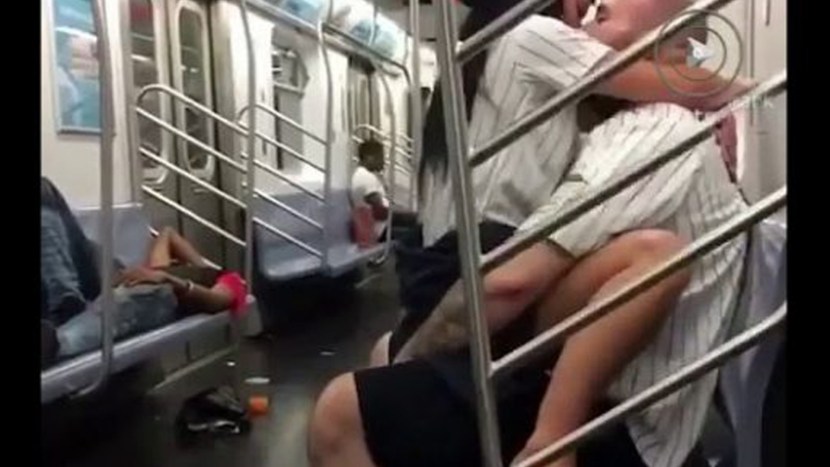 Naked Japanese women in public transport