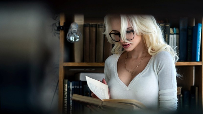 Beautiful librarian