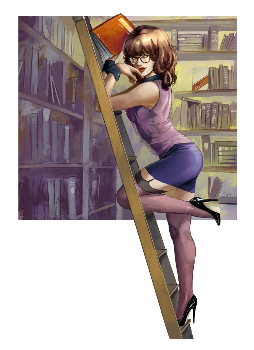 Girl Librarian art