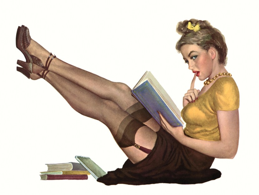 PIN AP Girl with a book