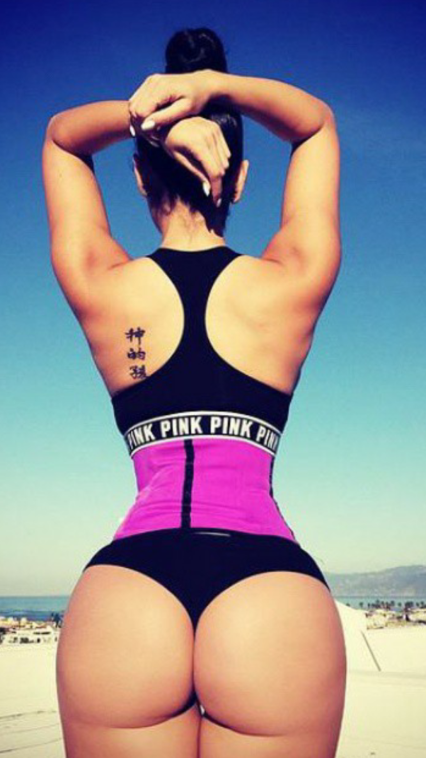 Sports girls with big priests