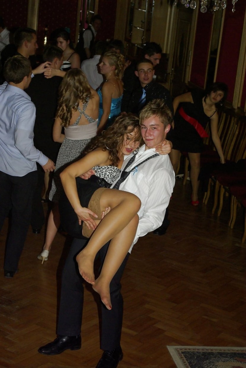 A kiss with a blonde