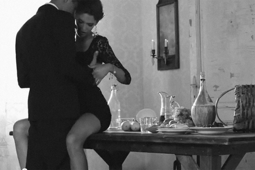 Woman and several men