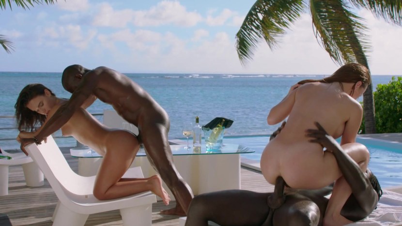 Double penetration by the pool