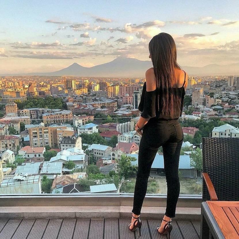 Girls on the streets of Yerevan