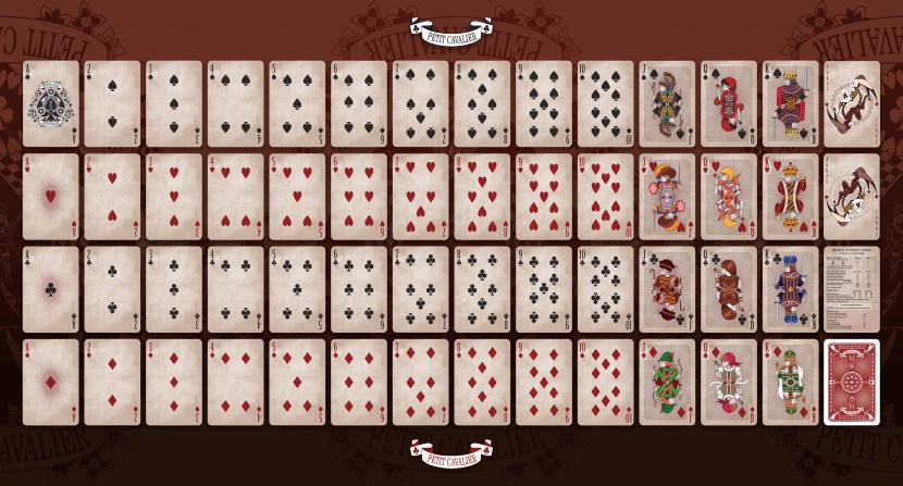 Playing cards on the table