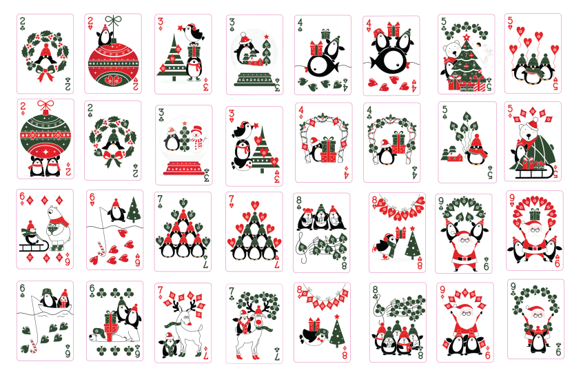 The deck of cards 36