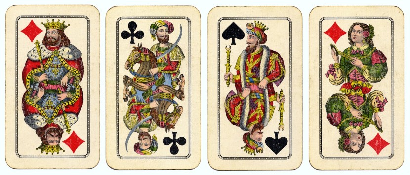 A deck of 52 cards in the holdema