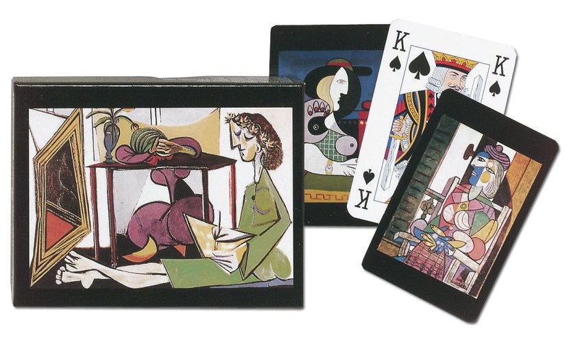 Playing cards with girls