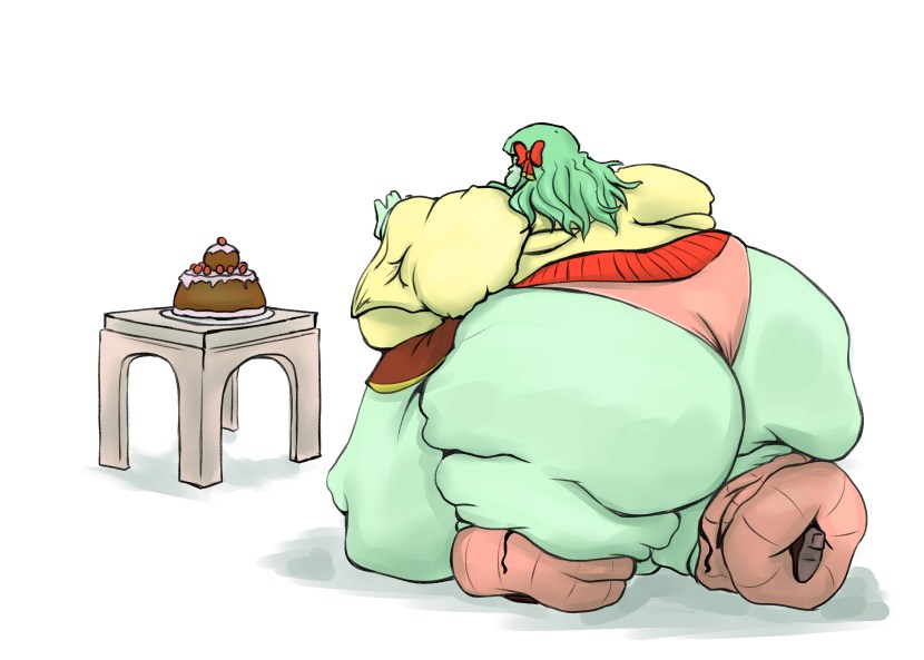 Fat Belly Anime Weight Gain Inflation feeding