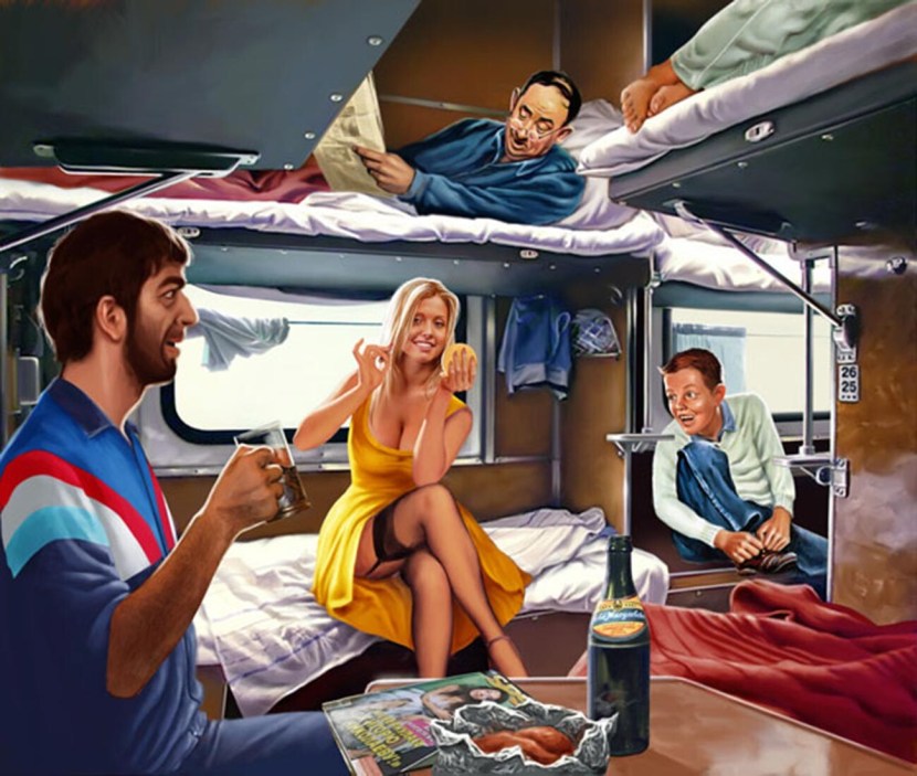 Image of an angel at a party