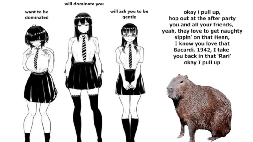 Capybara meme okay i pull up
