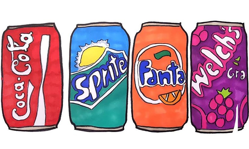 Cola, fantas, sprite 0.5l