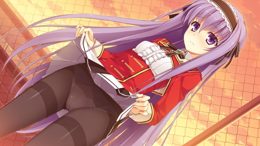 Peeping under the dresses on the attractions