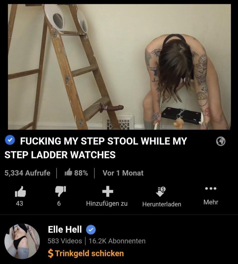 The girl is a painter