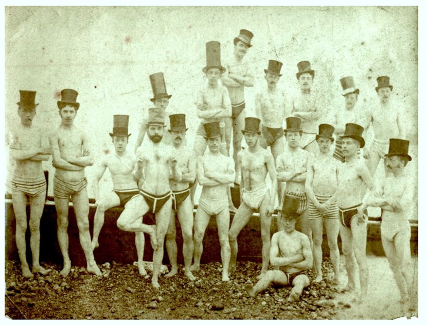 Young Brighton battery club. England. 1860s