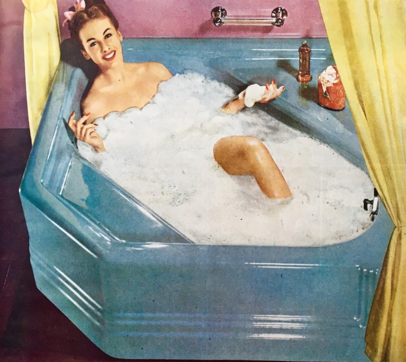 Pinap in the bathroom