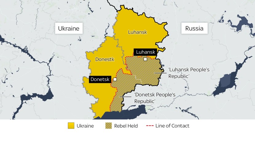 The territory of Novorossia