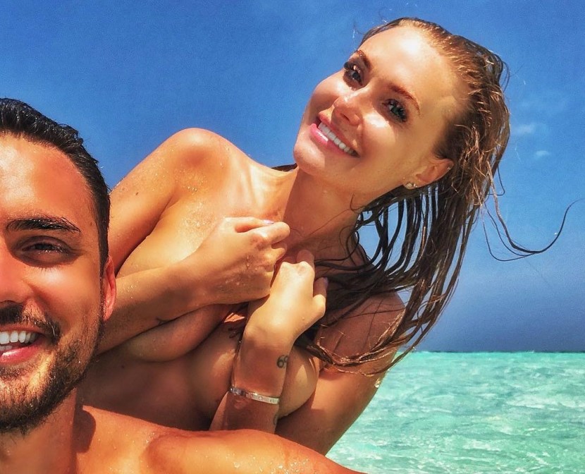 Glory Kaminskaya with her husband