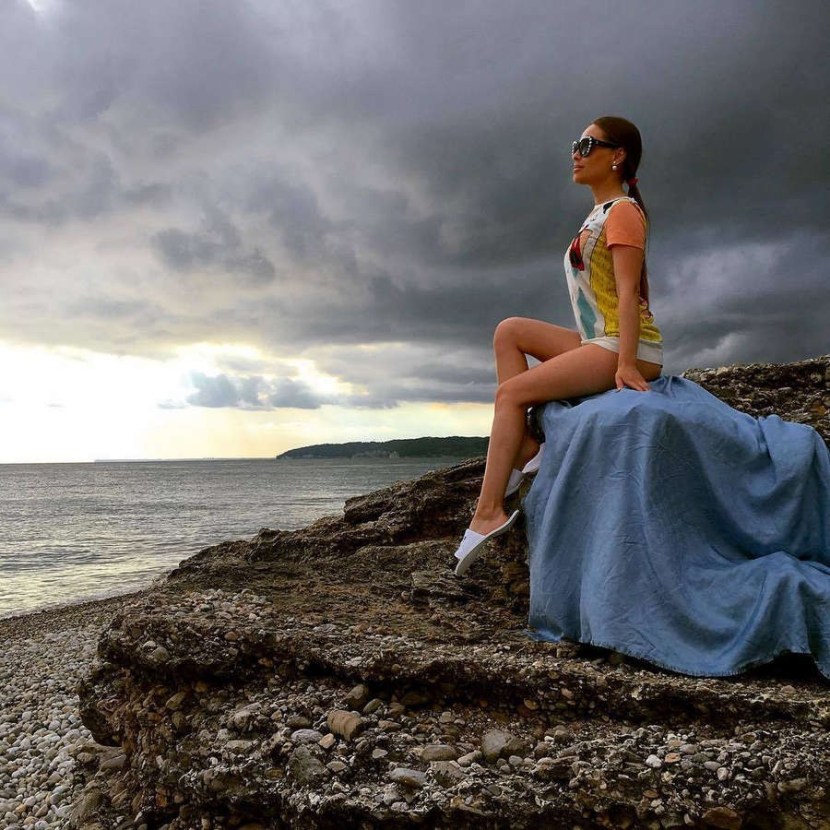 Julia Mikhalkova in underwear