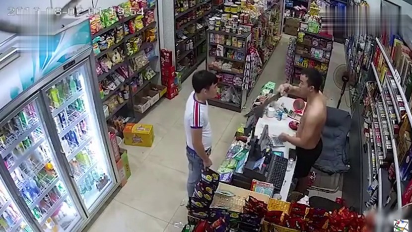 Girl in a supermarket