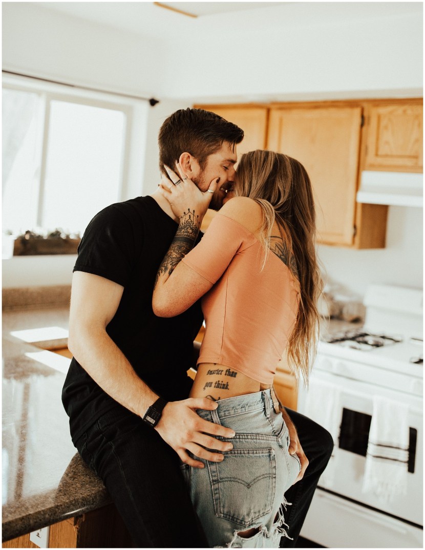 Man and woman passion