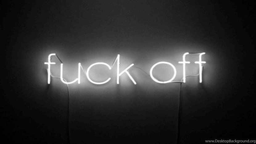 Neon inscriptions are white