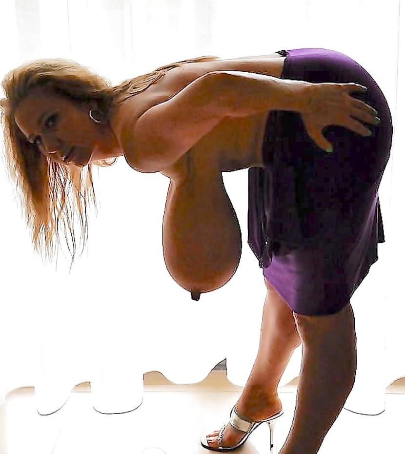 Huge hanging boobs