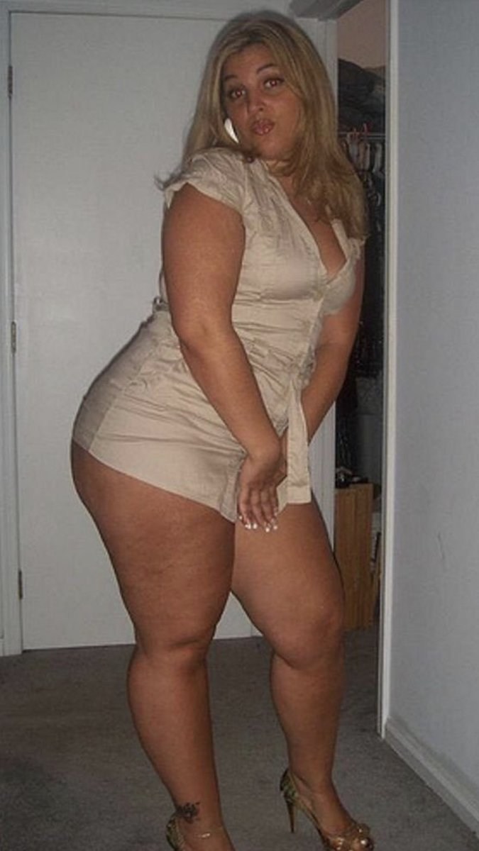 Fat thighs of mature women