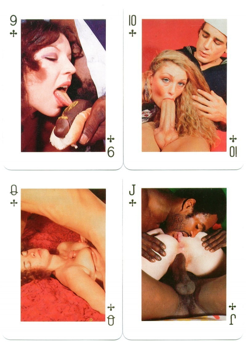 Old playing porn cards