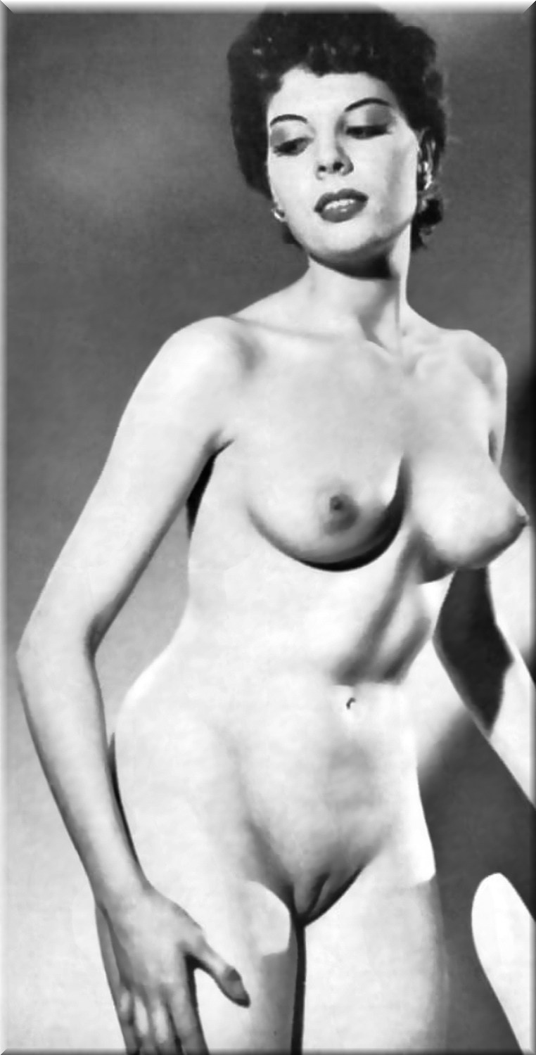 Retro girls with shaved pubis