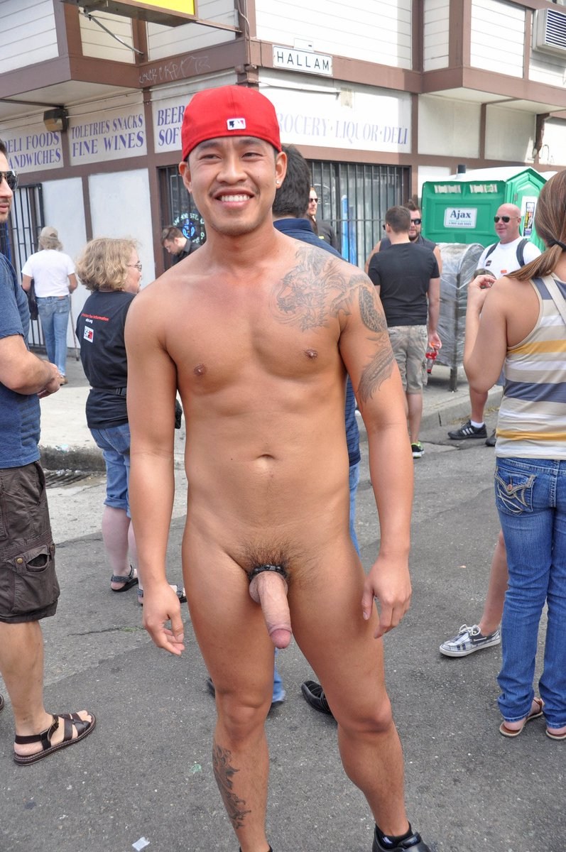 Naked Mens with the vagina in public