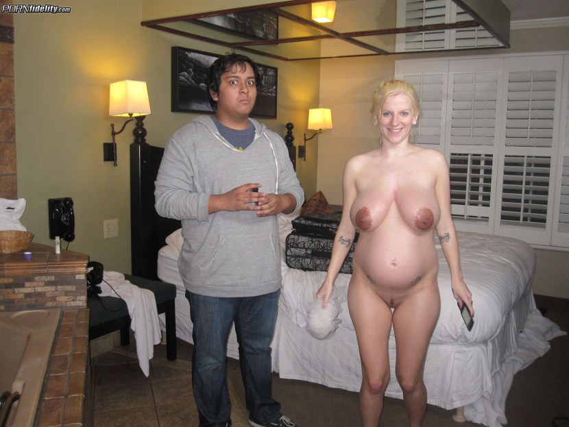 Pregnant naked Haley Cummings