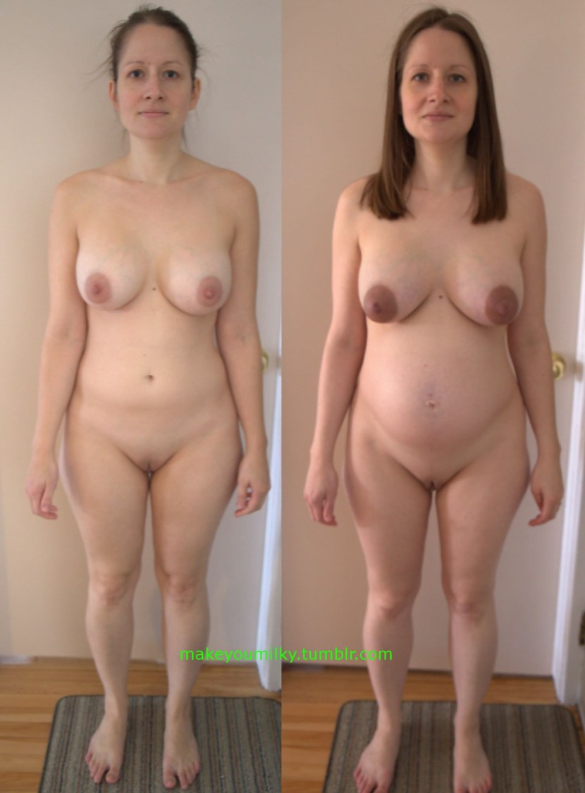 Naked women before pregnancy