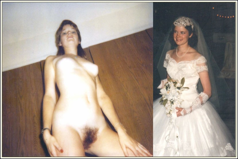 Brides dressed and undressed