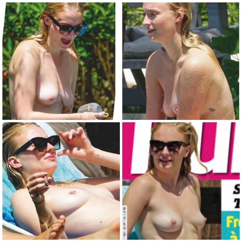 Sophie Turner Topless on Ibiza