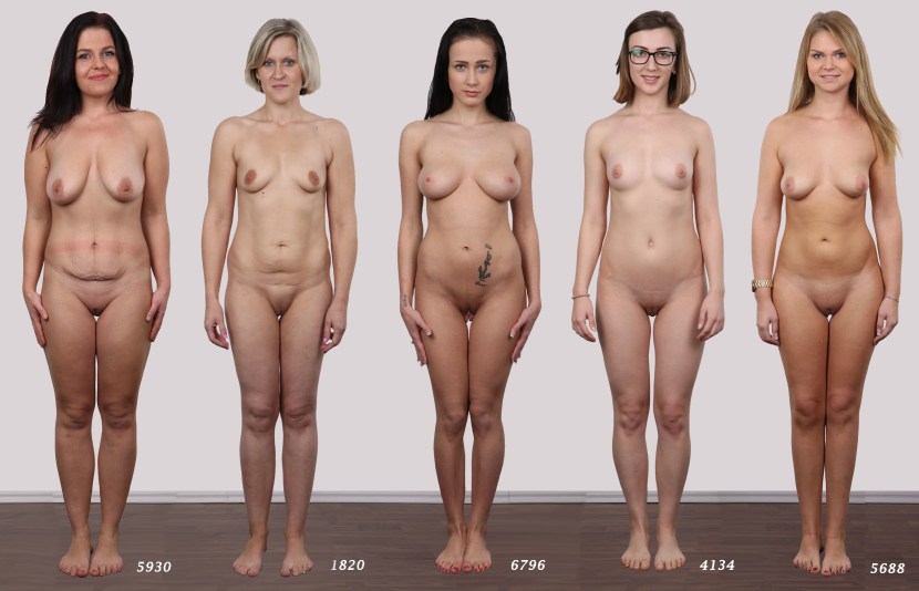 Naked women of different ages