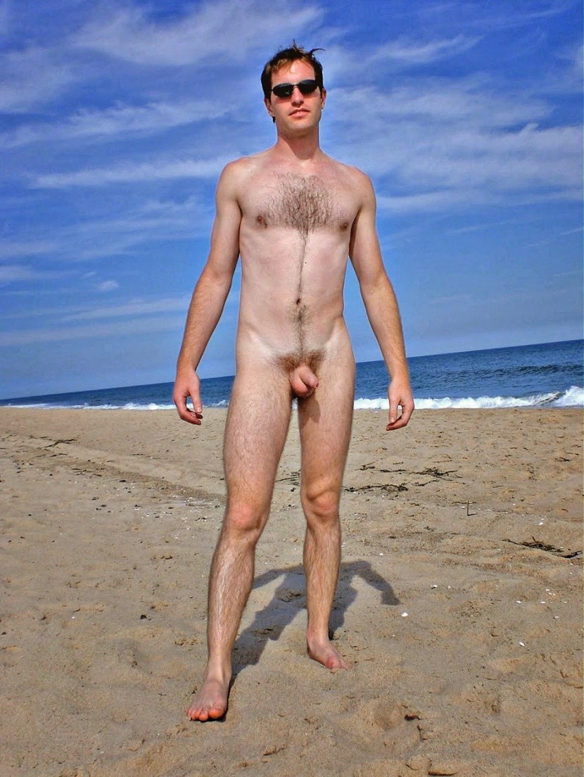 Naked Russian guys on the beach