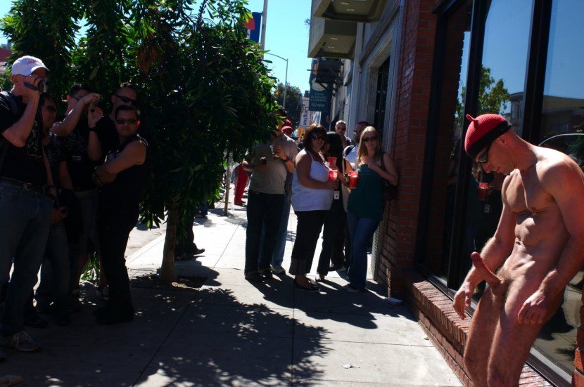 Boys Exhibitionists on the street