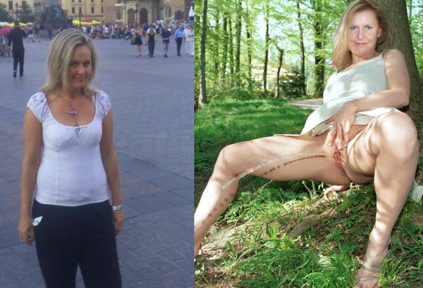 Youth Before-AFTER, DRESSED-UNDRESSED ON Public